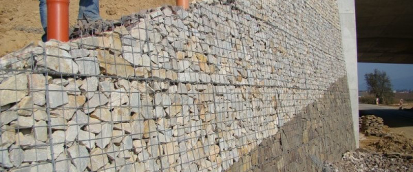 Gabionové mostné krídla, R1 Beladice – Tekovské Nemce, SO 206, 215