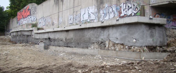 Gabionový obklad polyfunkčné meststké centrum Zuckermadel Bratislava